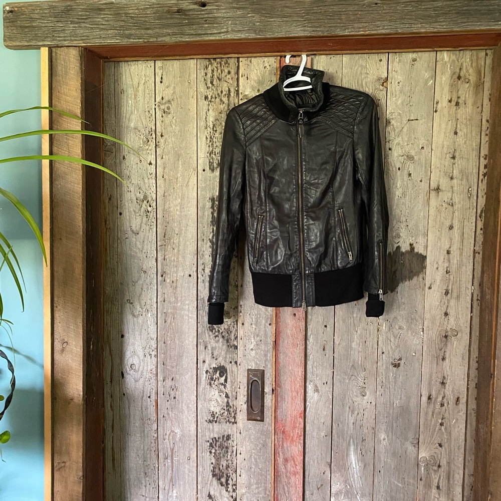 Mackage leather jacket